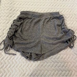 Gaze extra small super soft grey adjustable cinch shorts